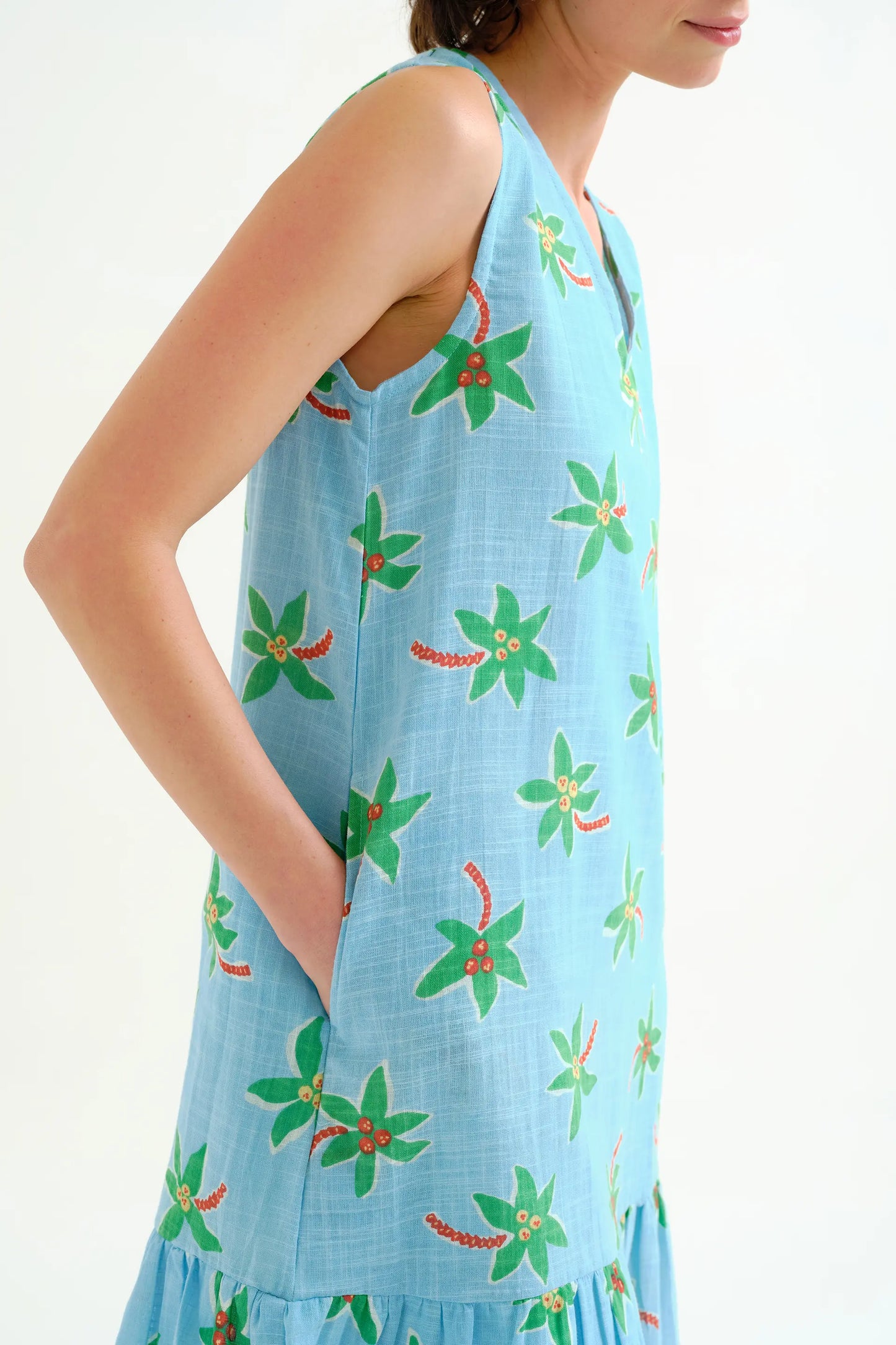 Piccolo abito corto con stampa cocco