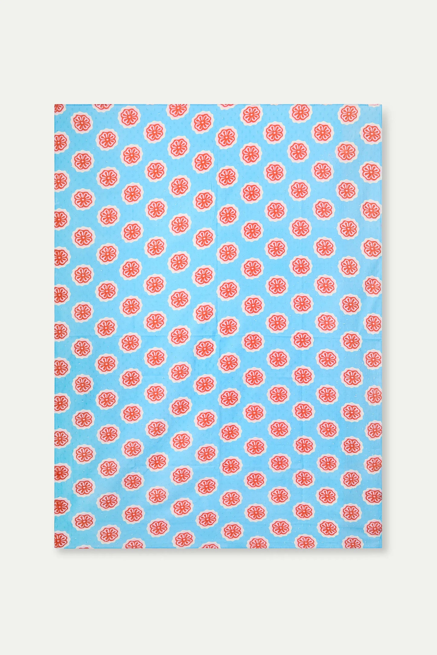 Pareo con stampa di fiori rossi