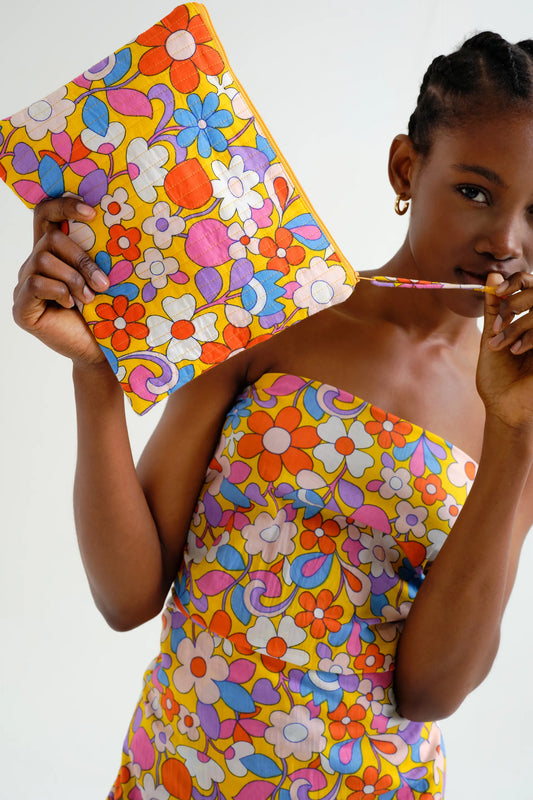 Bolso con estampado Bloom