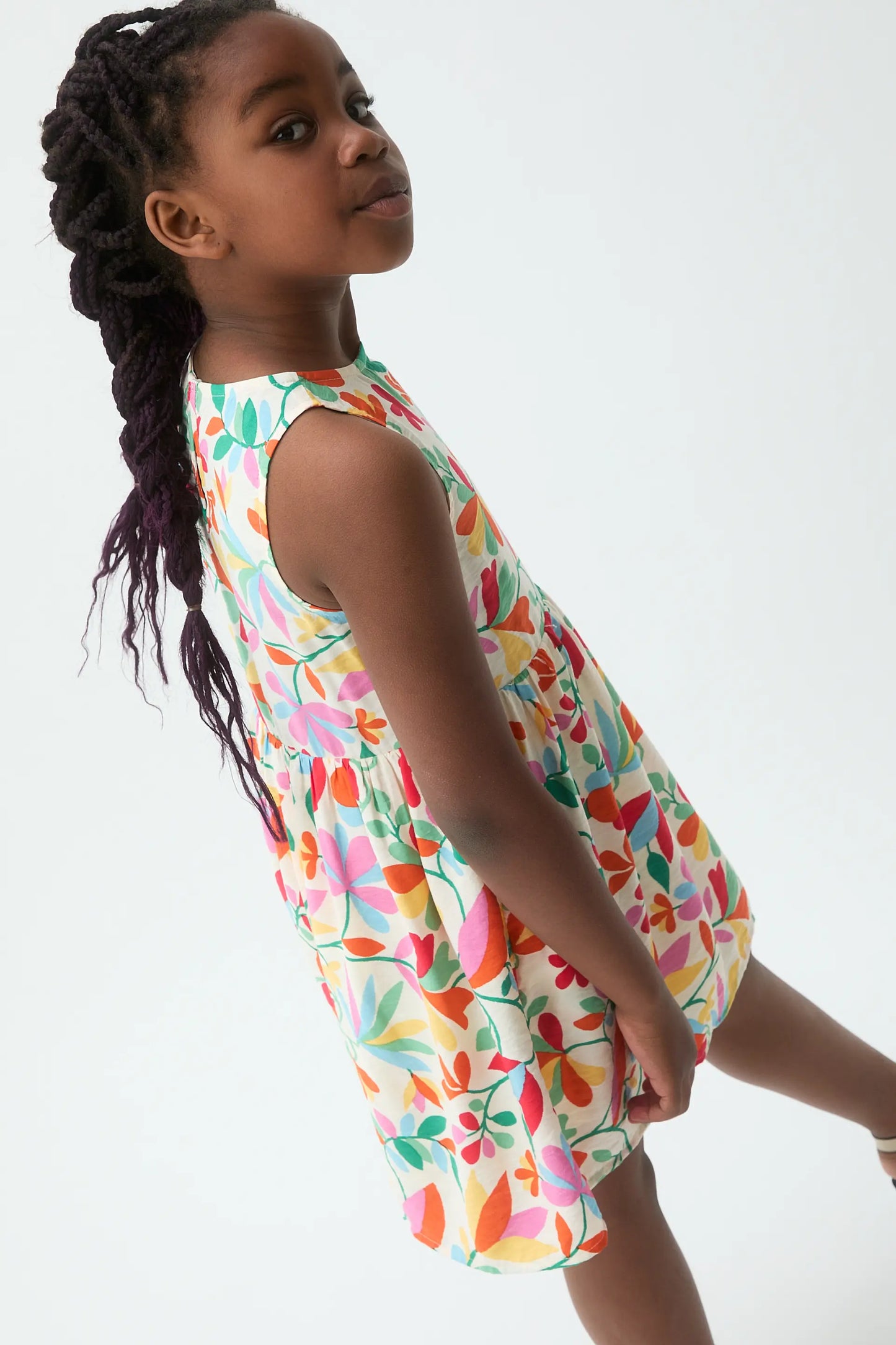 Lotto print girl's dress