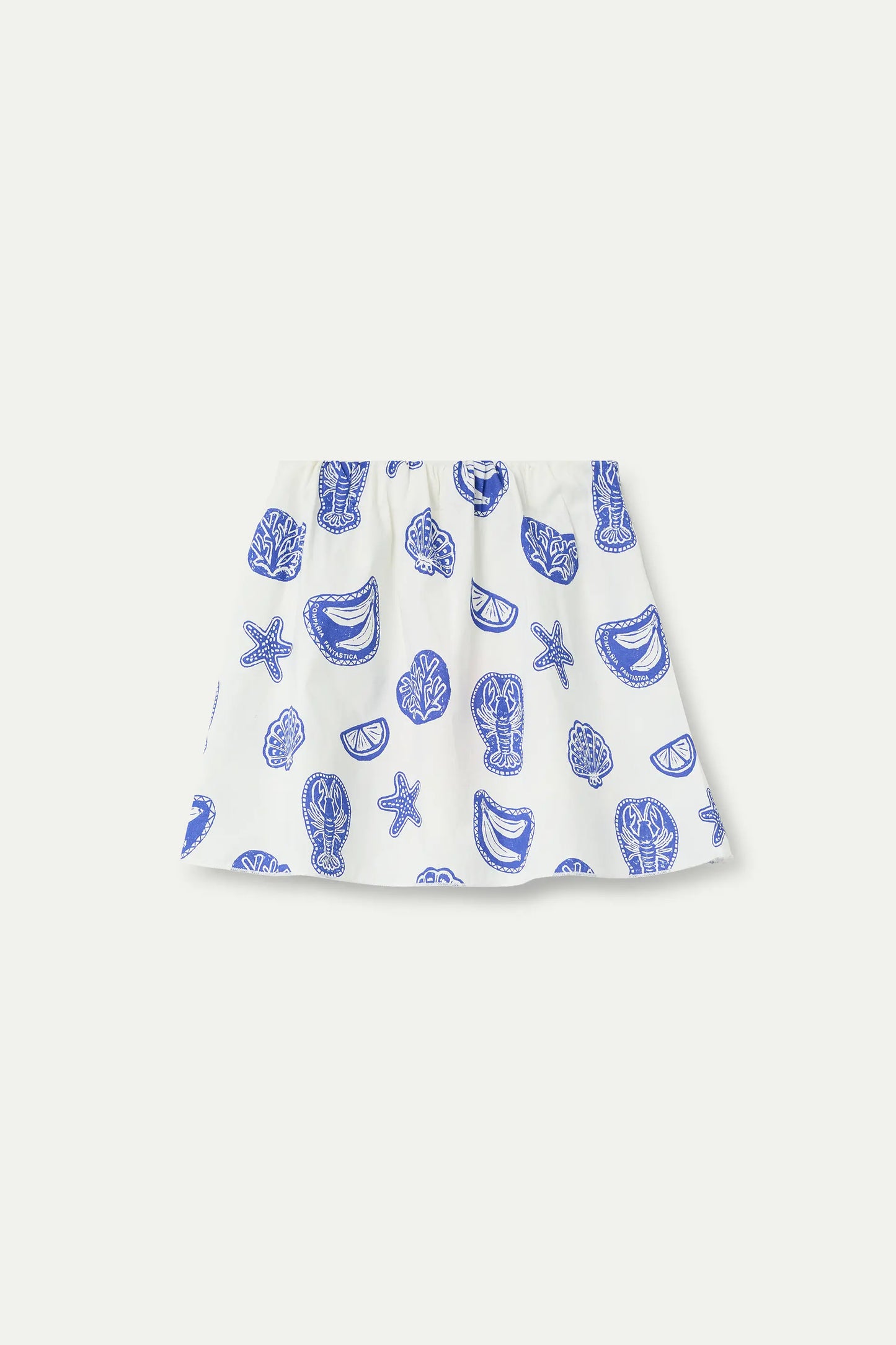 Falda corta de niña 100% algodón estampado Lobster