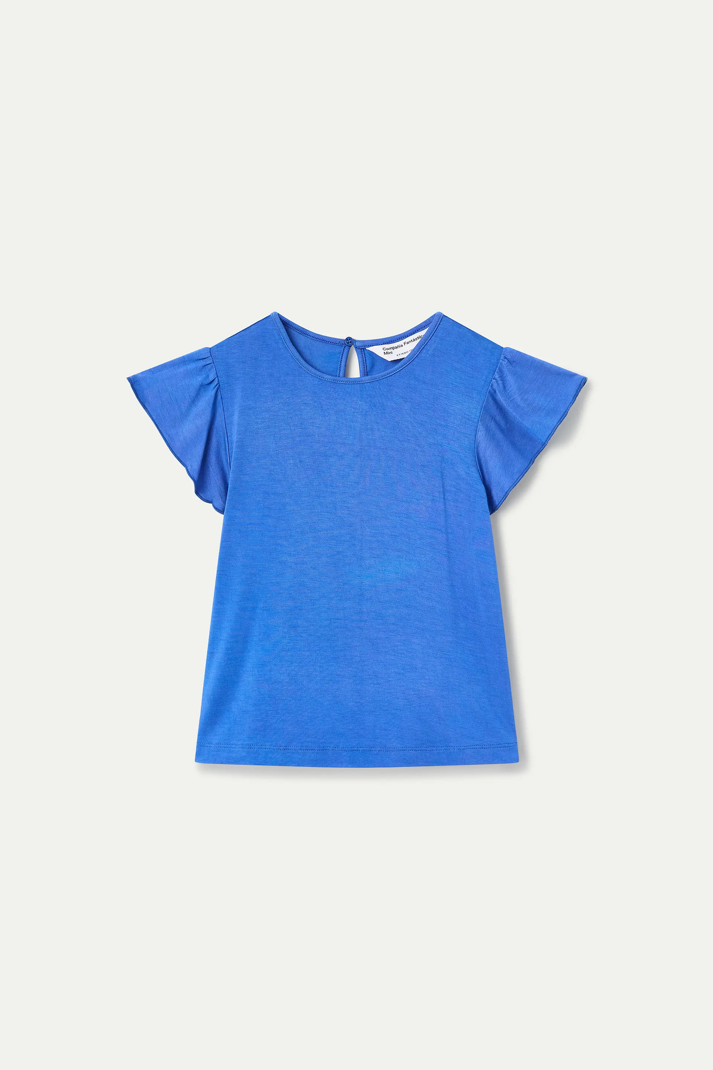 Camiseta de niña manga corta azul