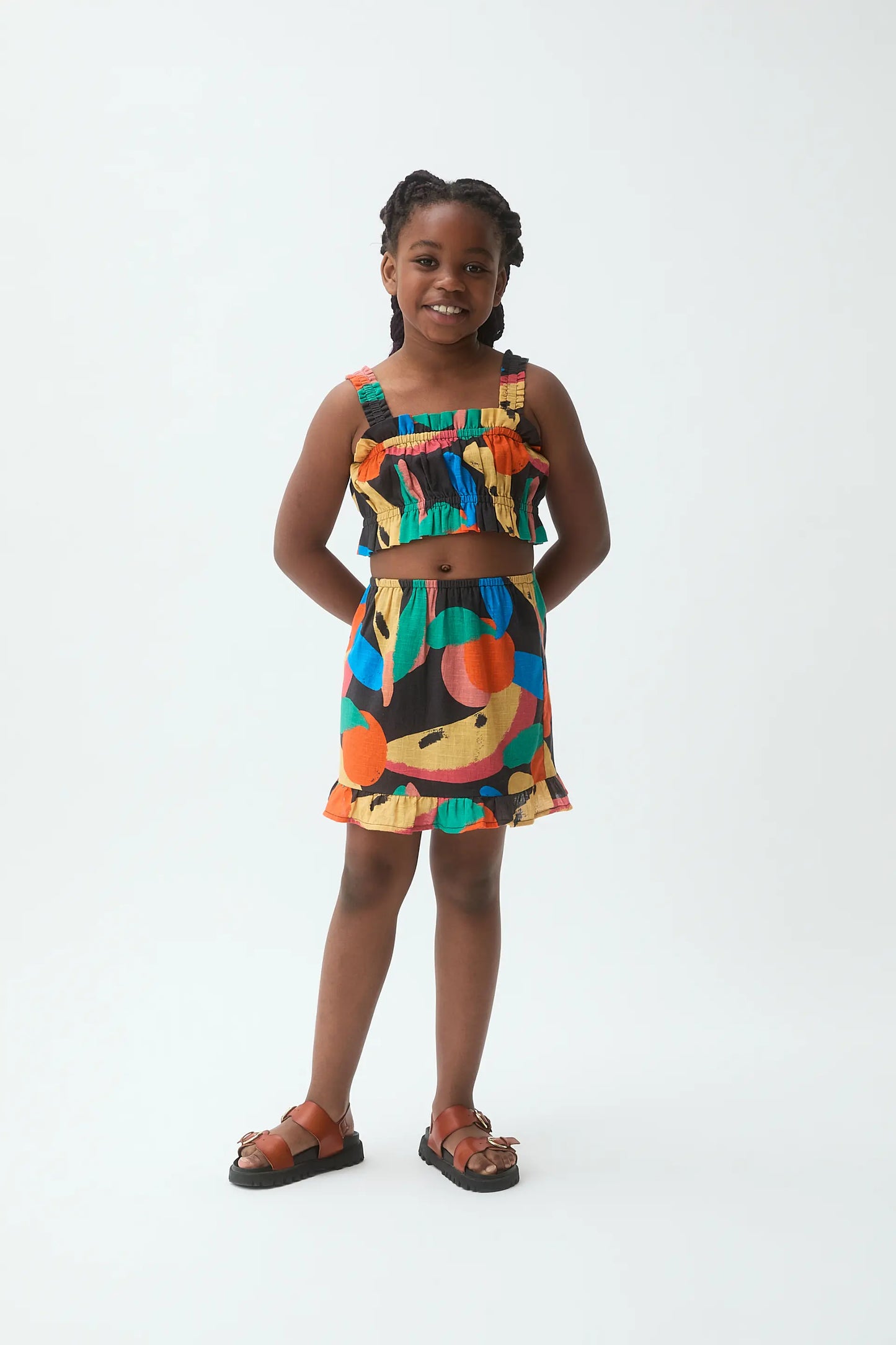 Girls' top with Tutti Frutti Big print