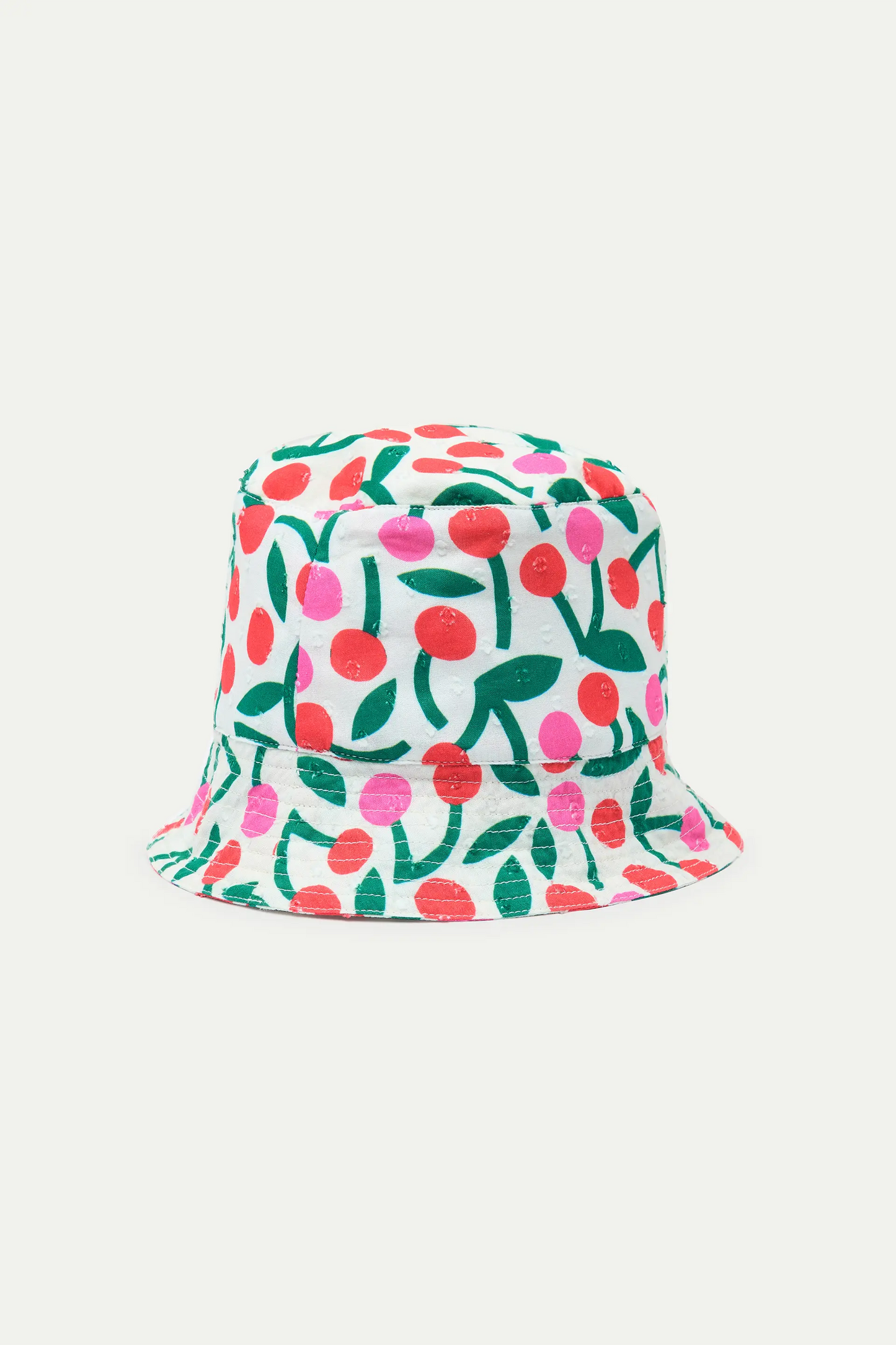 Girl's hat with cherry print