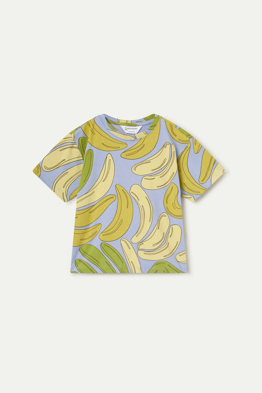 Camiseta de niña 100% algodón con estampado Guineo