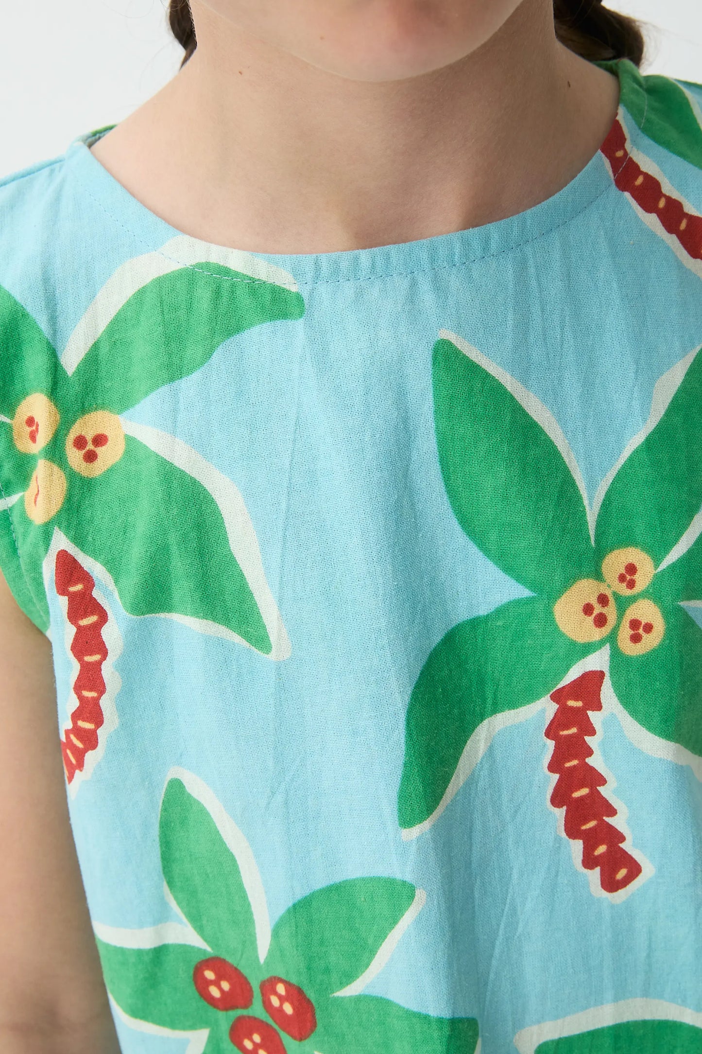 Top da bambina, 100% cotone, con stampa cocco, Small