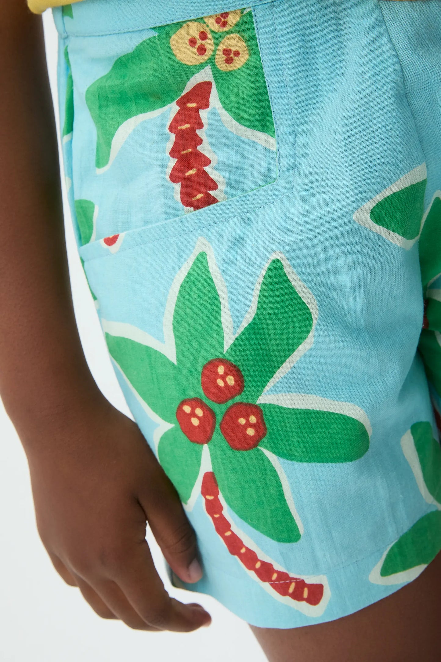 Pantaloncini da bambina in cotone 100% con stampa cocco, taglia S