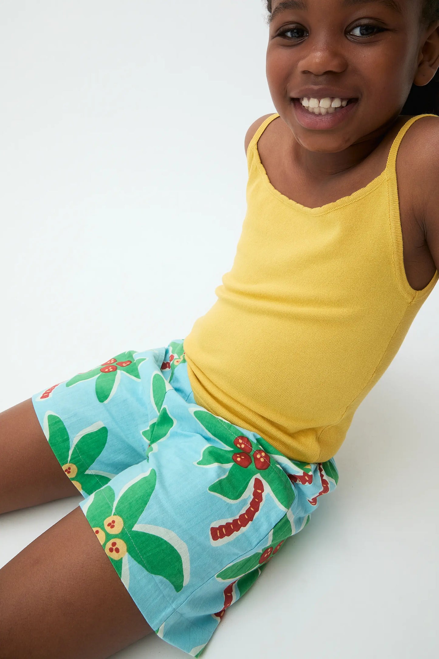 Pantaloncini da bambina in cotone 100% con stampa cocco, taglia S