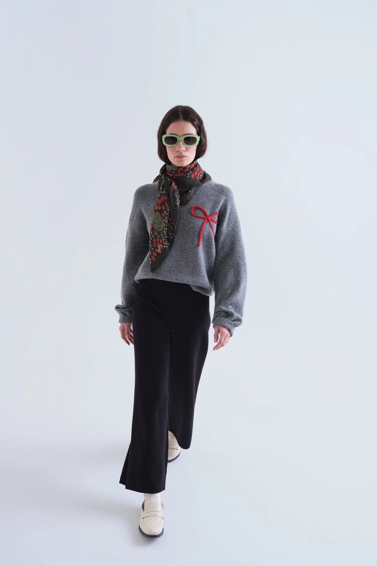 Pantalón básico de punto negro