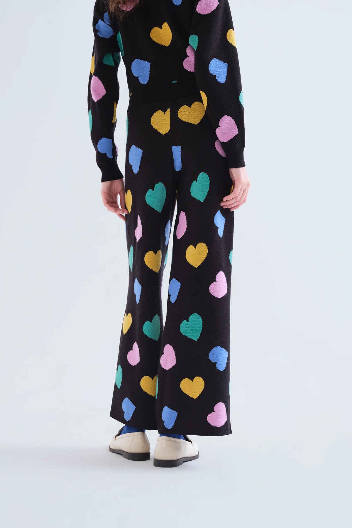 Pantalón punto con estampado Candy