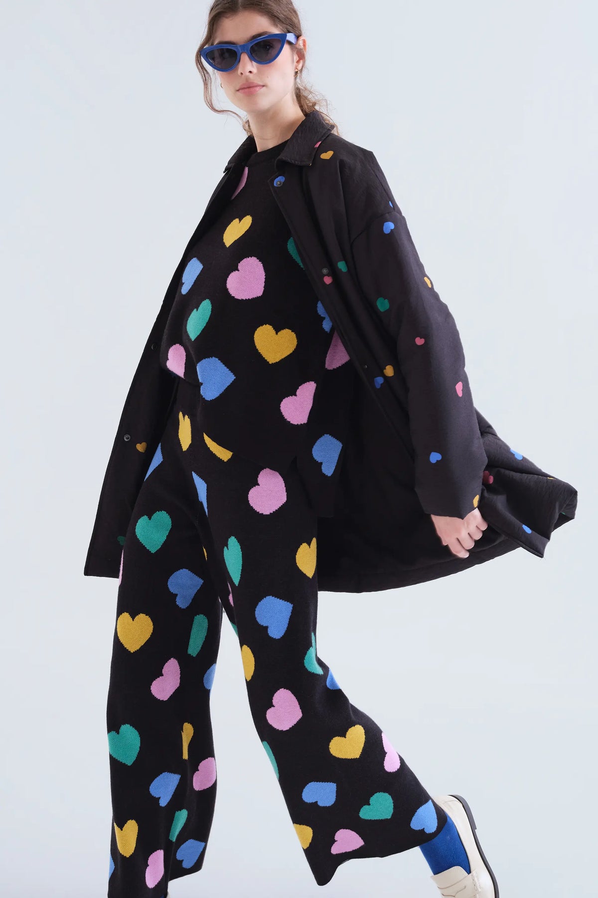 Pantalón punto con estampado Candy