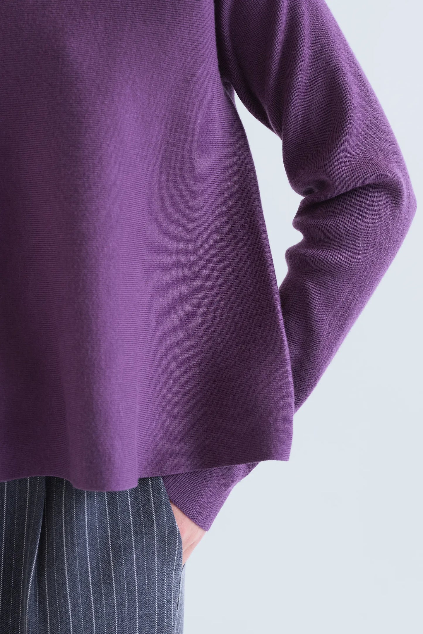 Purple basic jersey