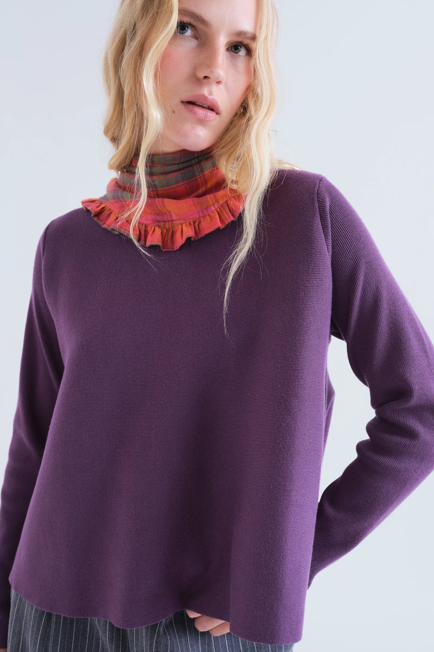 Purple basic jersey