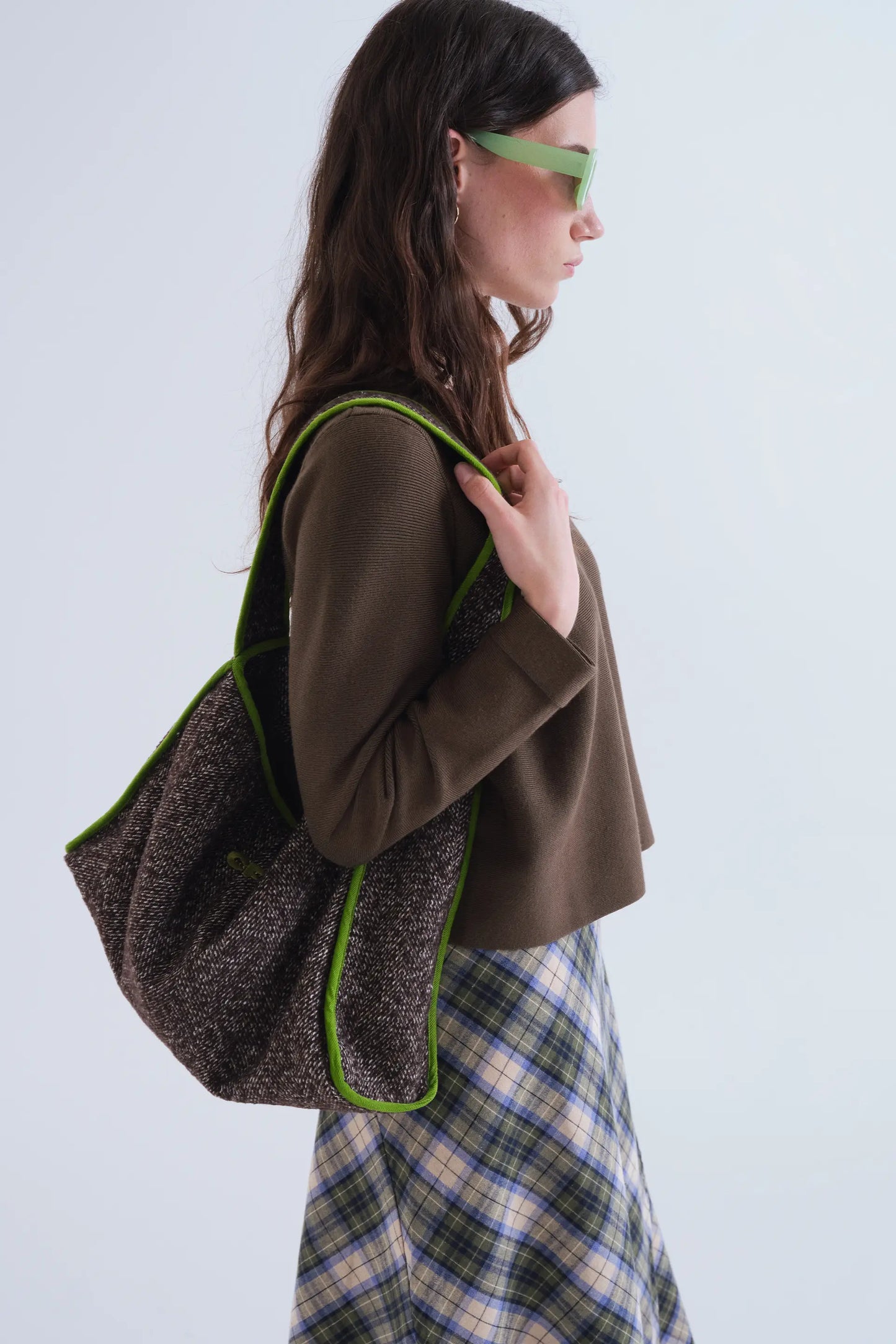 Cardigan basico verde scuro