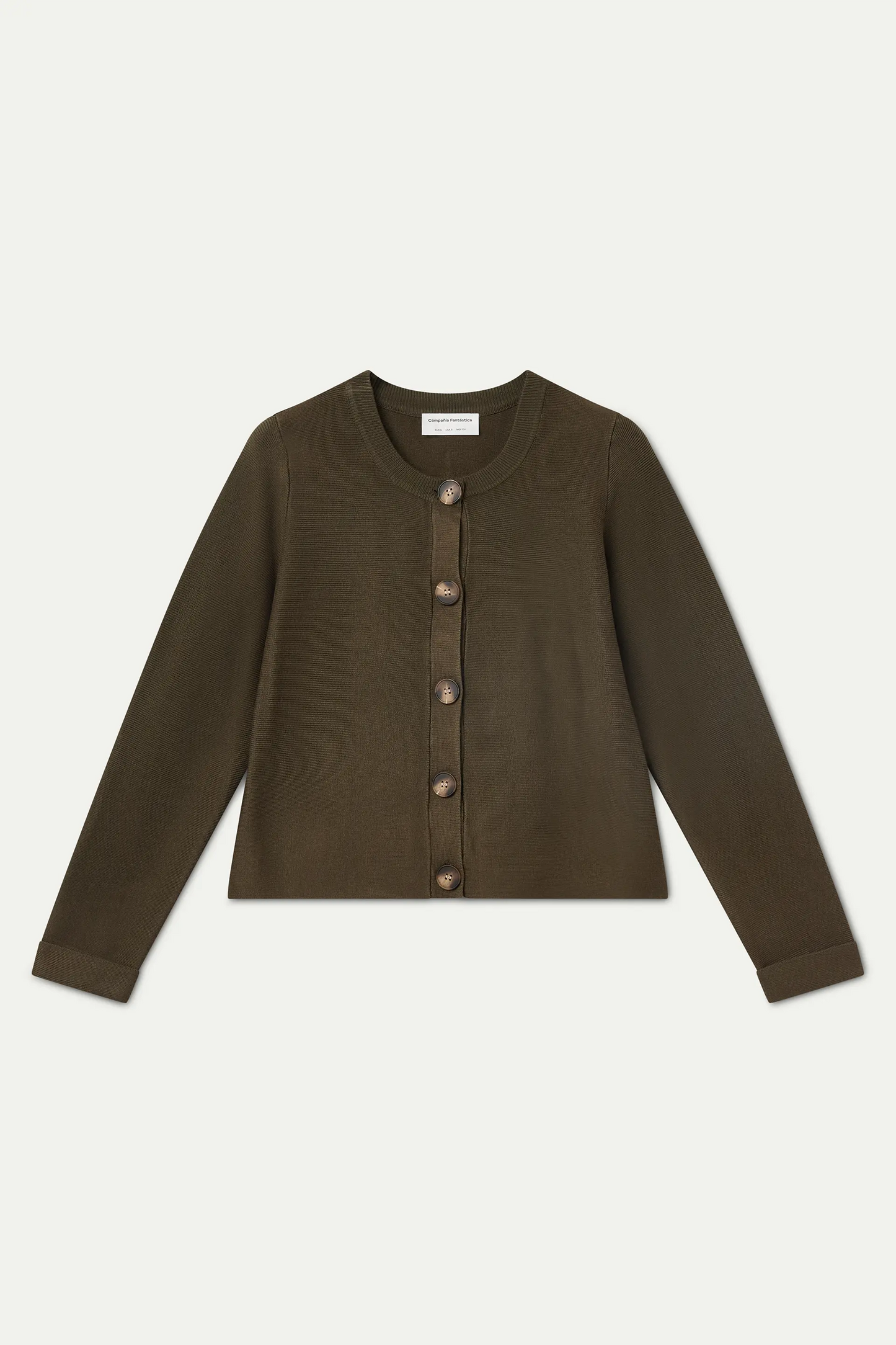 Cardigan basico verde scuro