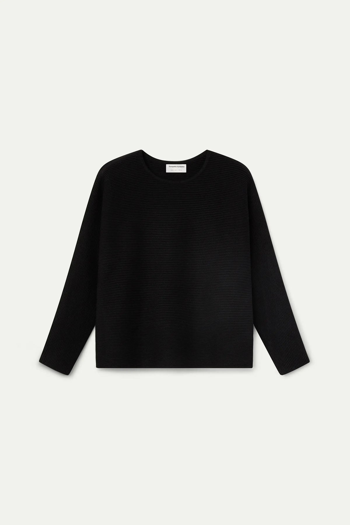 Jersey punto rayas negro