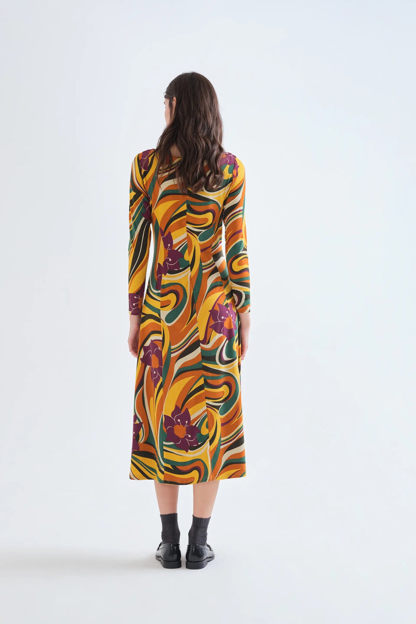 Rivera print midi dress