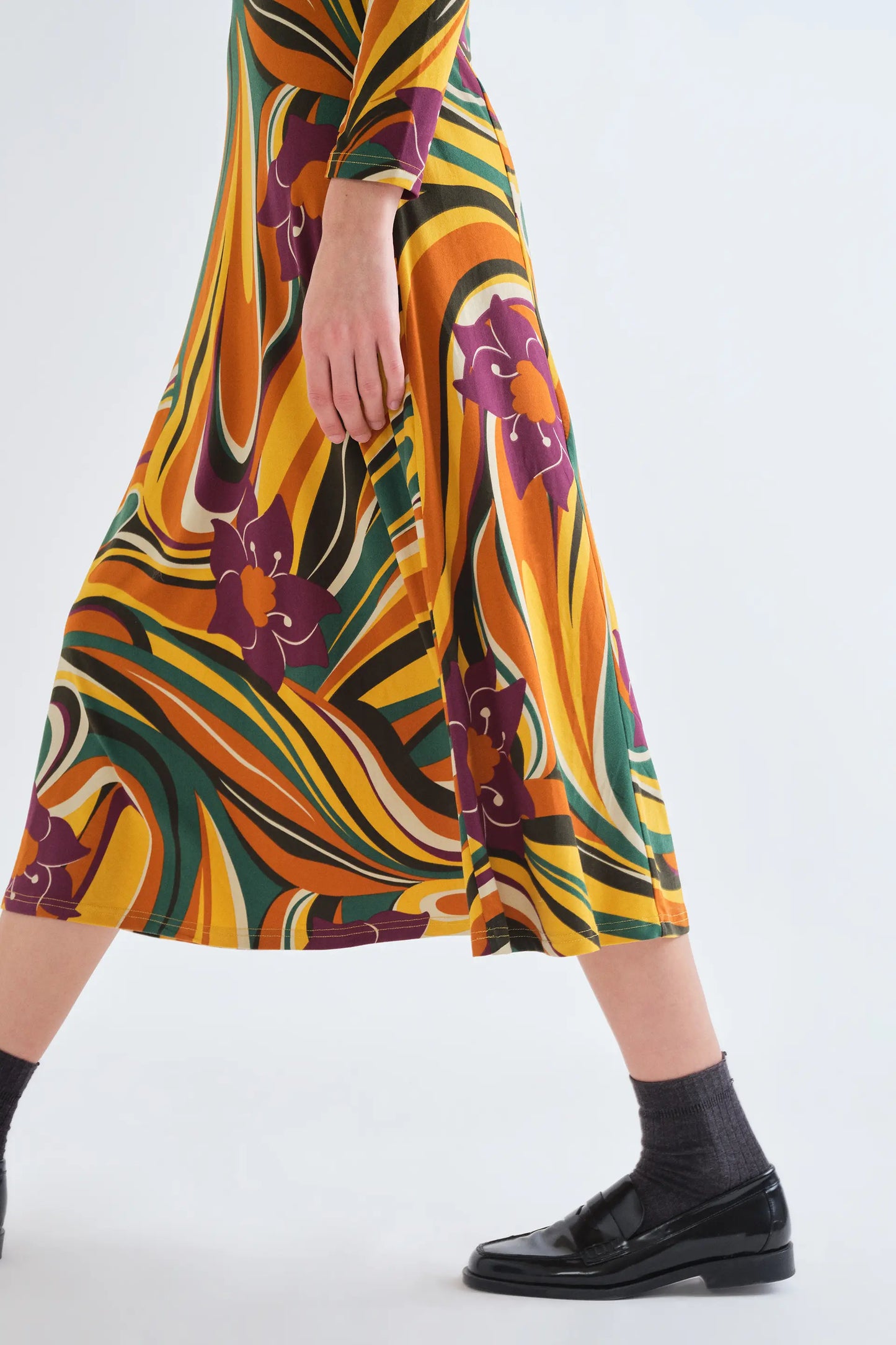 Rivera print midi dress