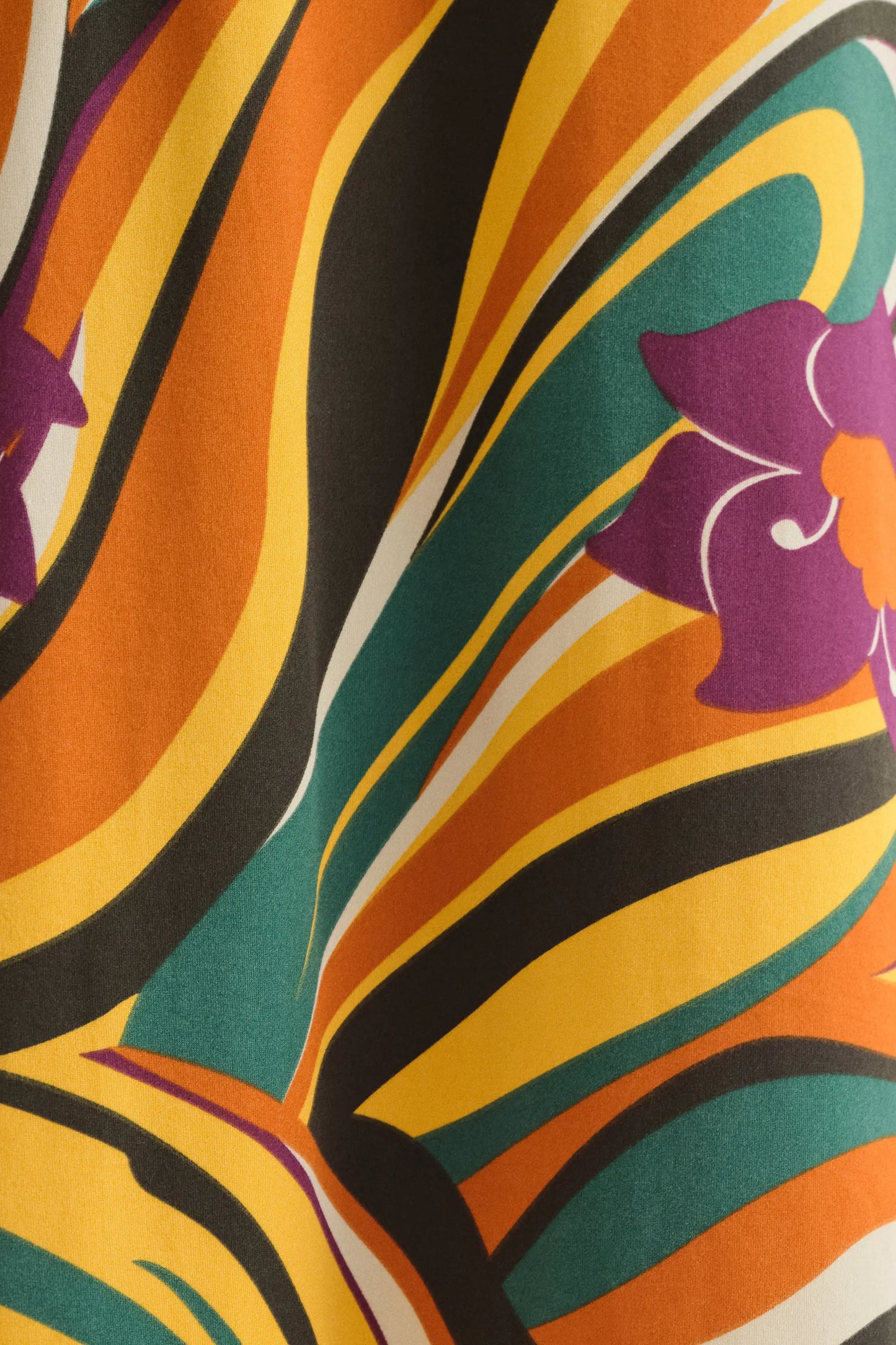 Rivera print midi skirt