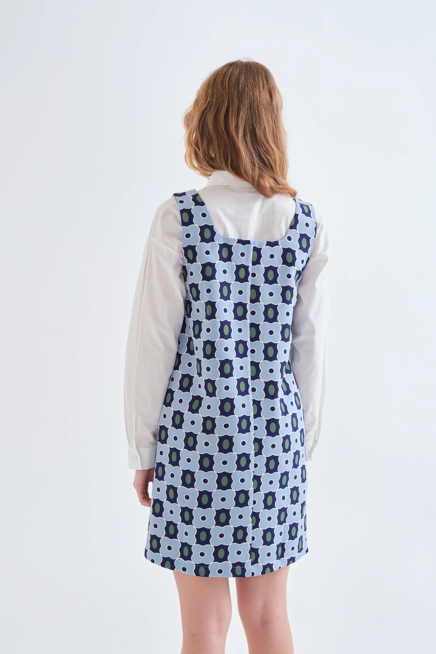 Vestido corto con estampado Inverness