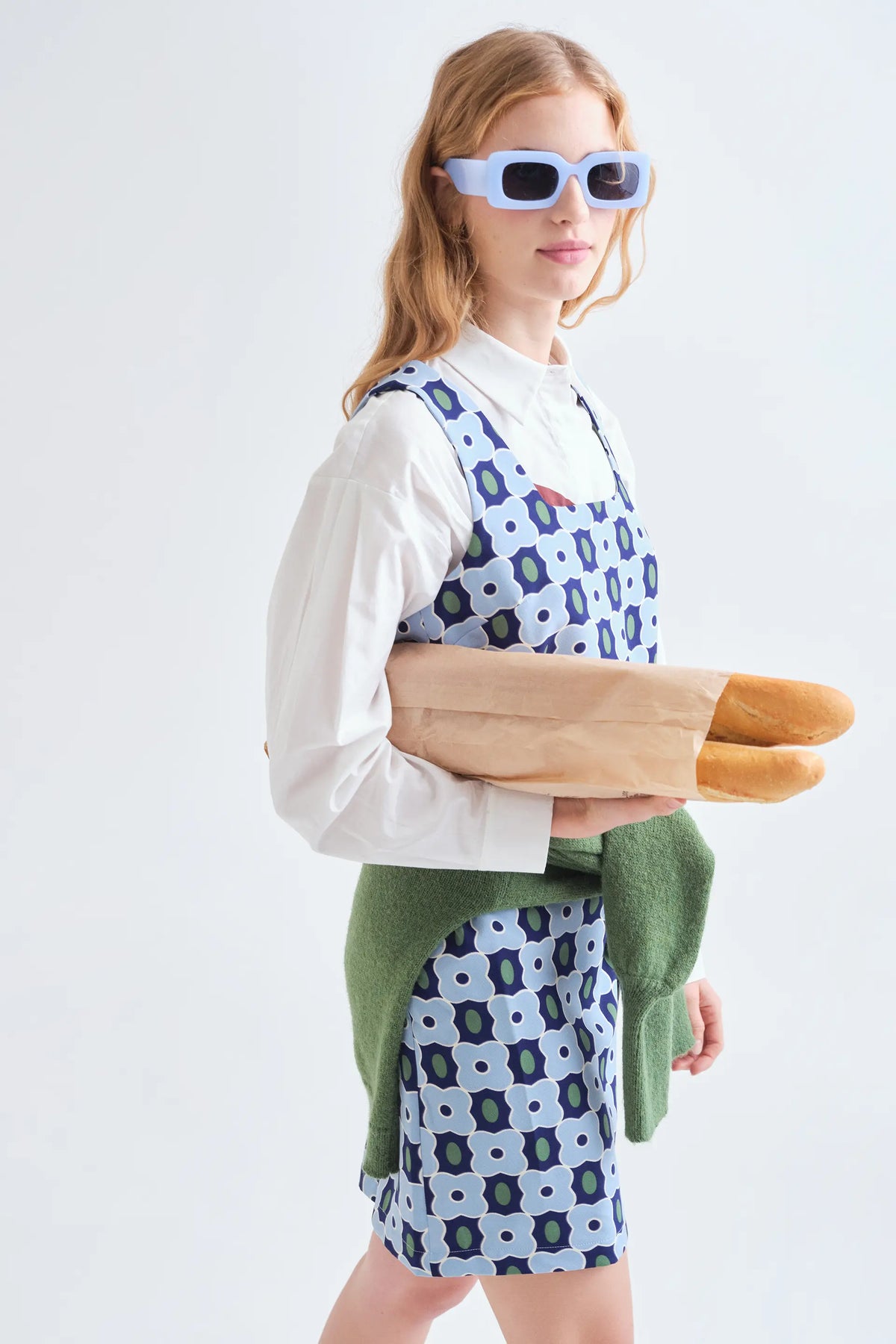 Vestido corto con estampado Inverness