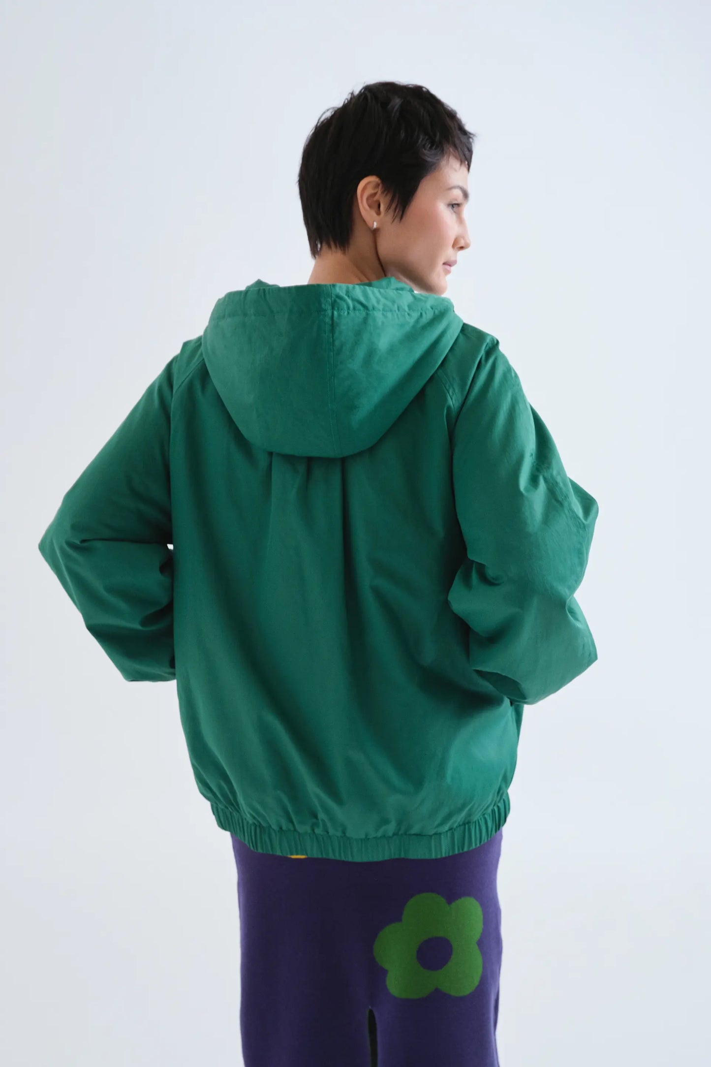 Chaqueta 100% algodón verde "CF"