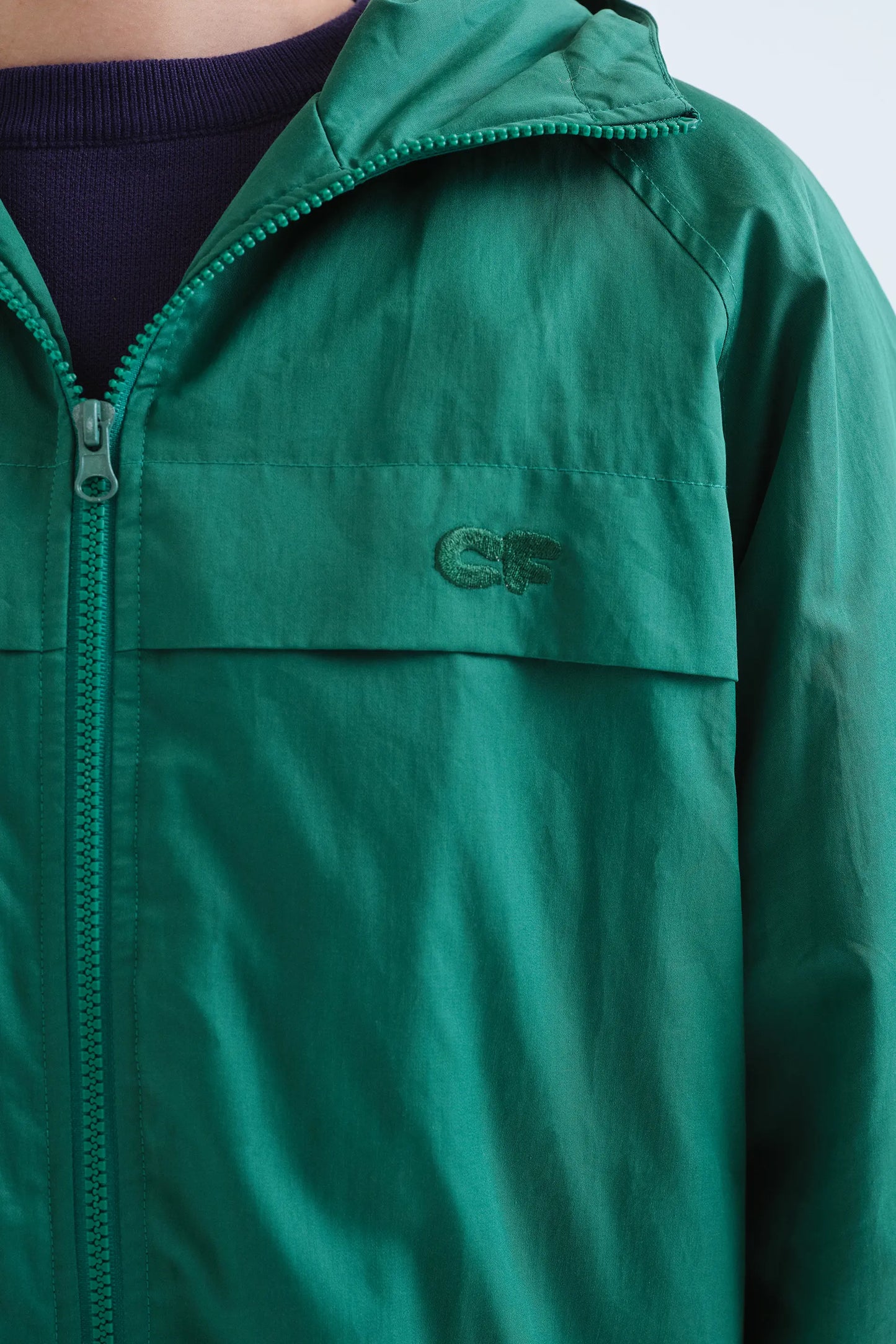 Chaqueta 100% algodón verde "CF"