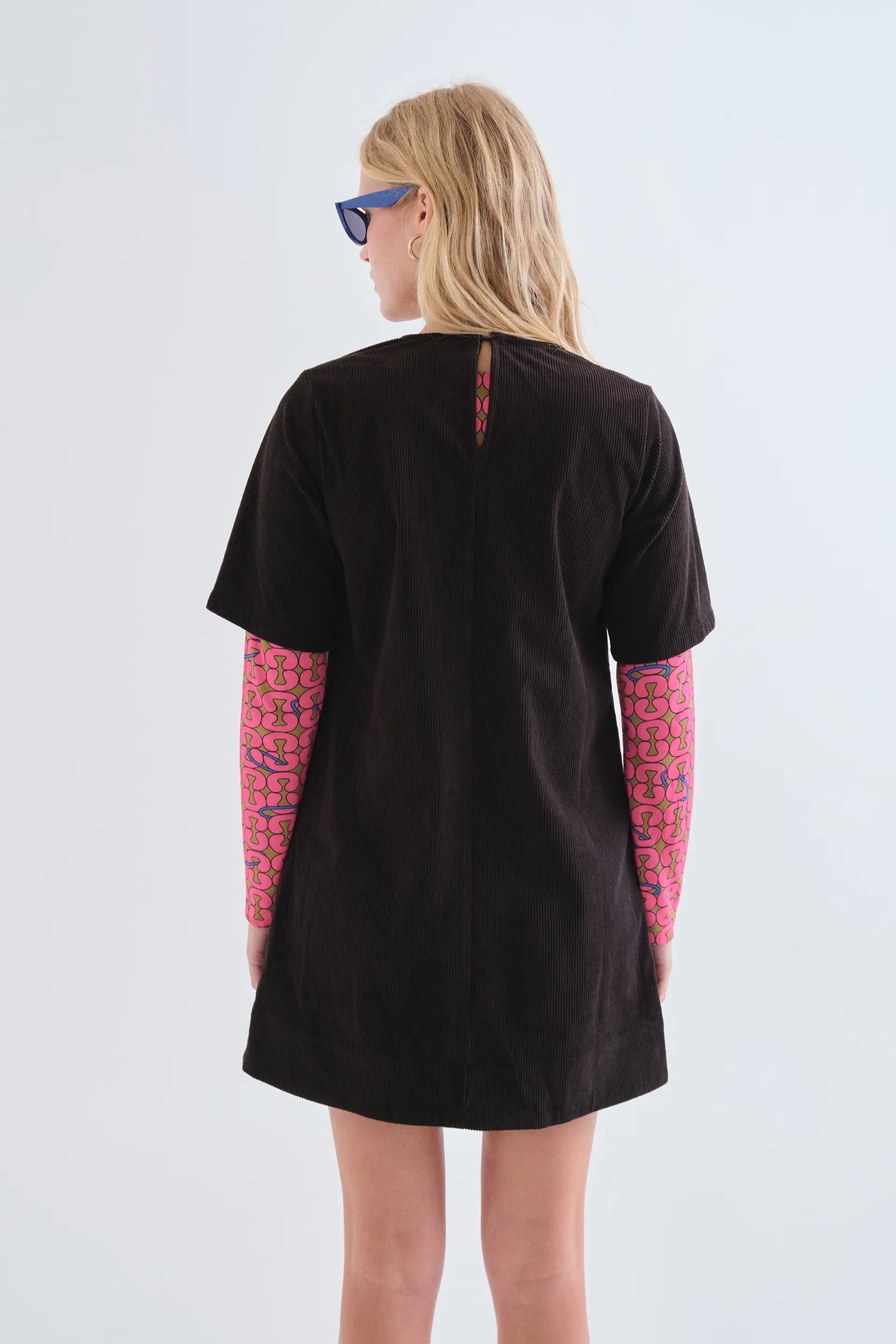 Black corduroy dress