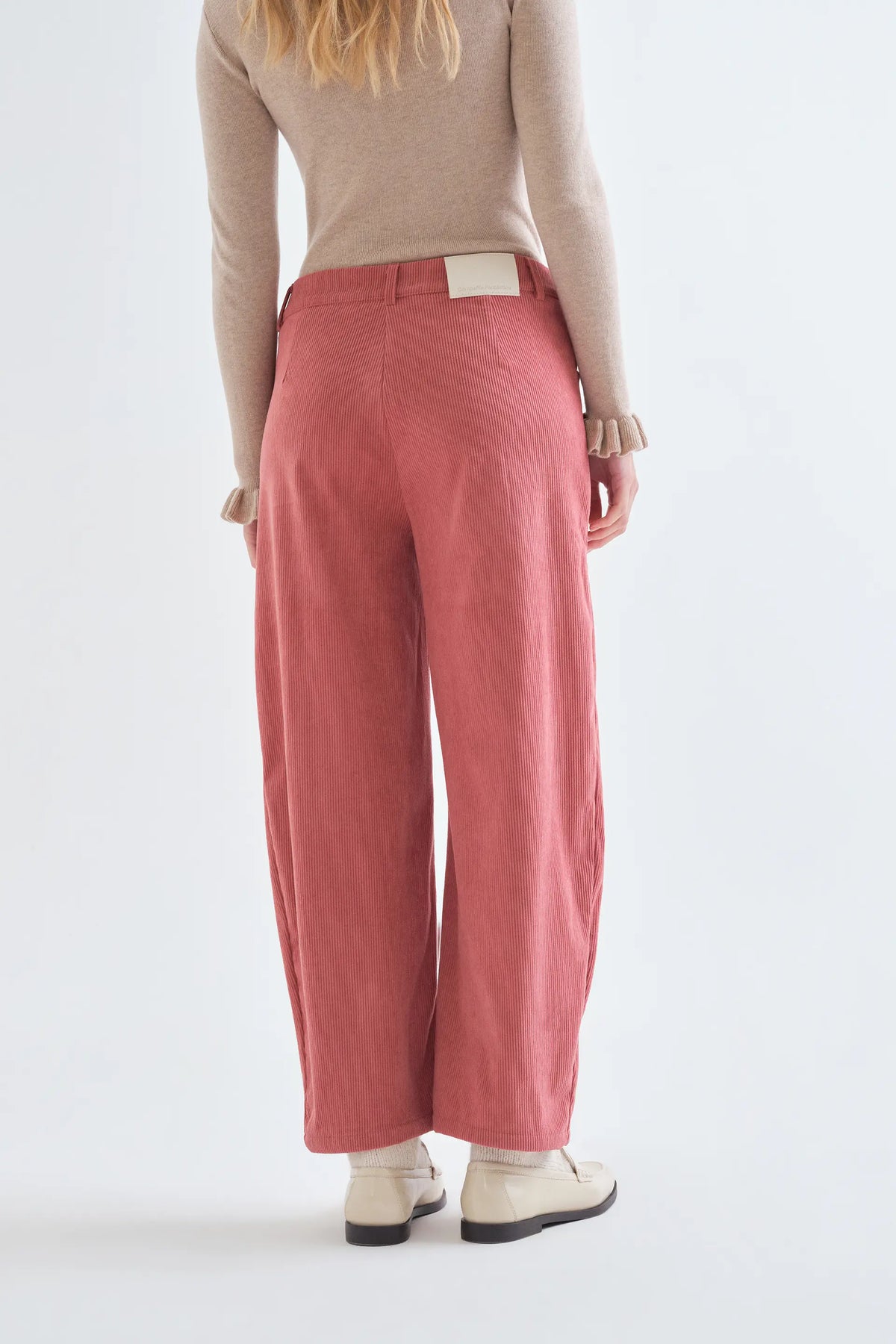 Pantalón de pana rosa