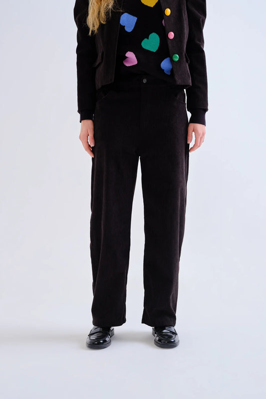 Black corduroy pants