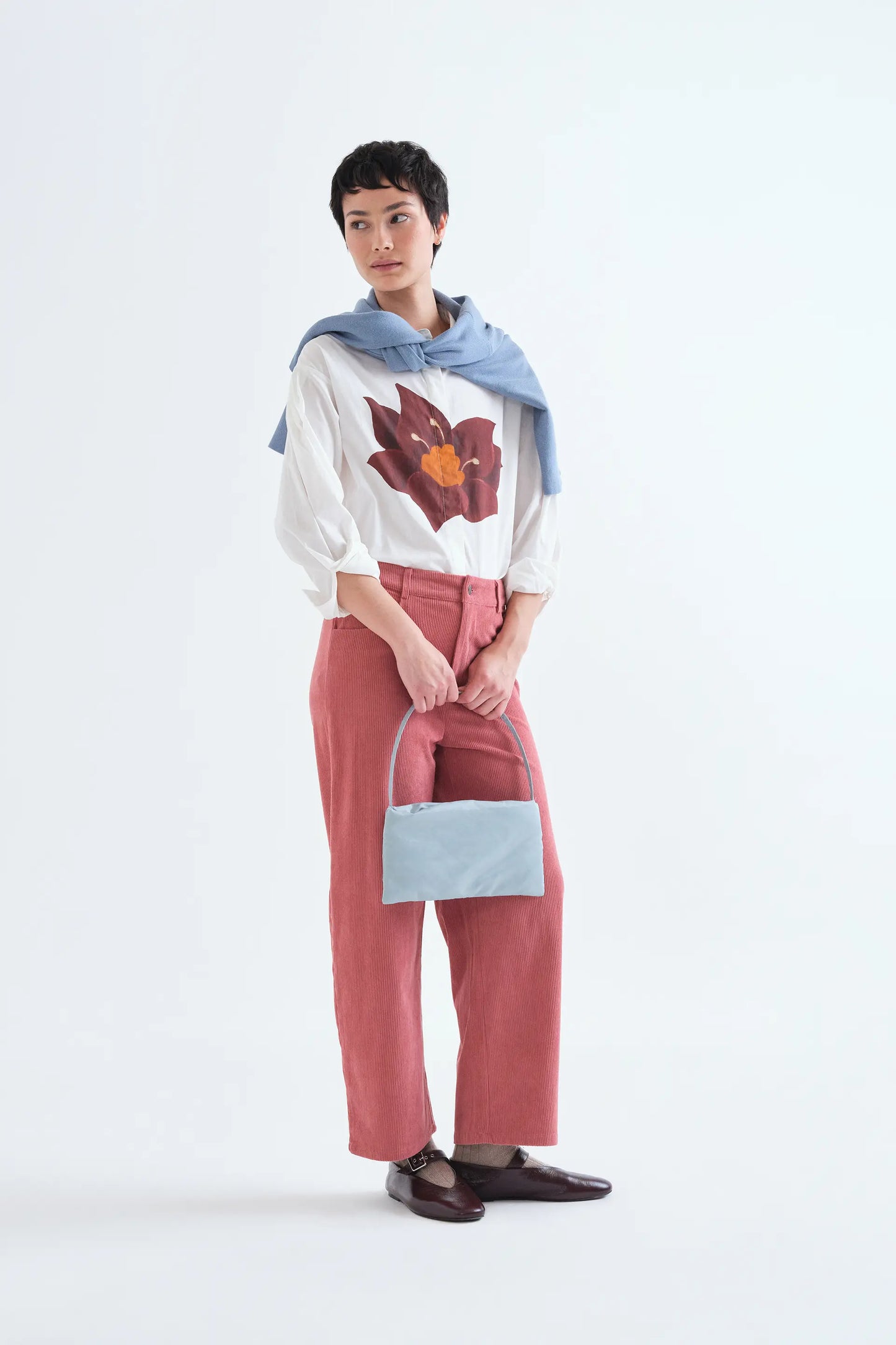 Camisa 100% algodón con estampado Flor Rivera