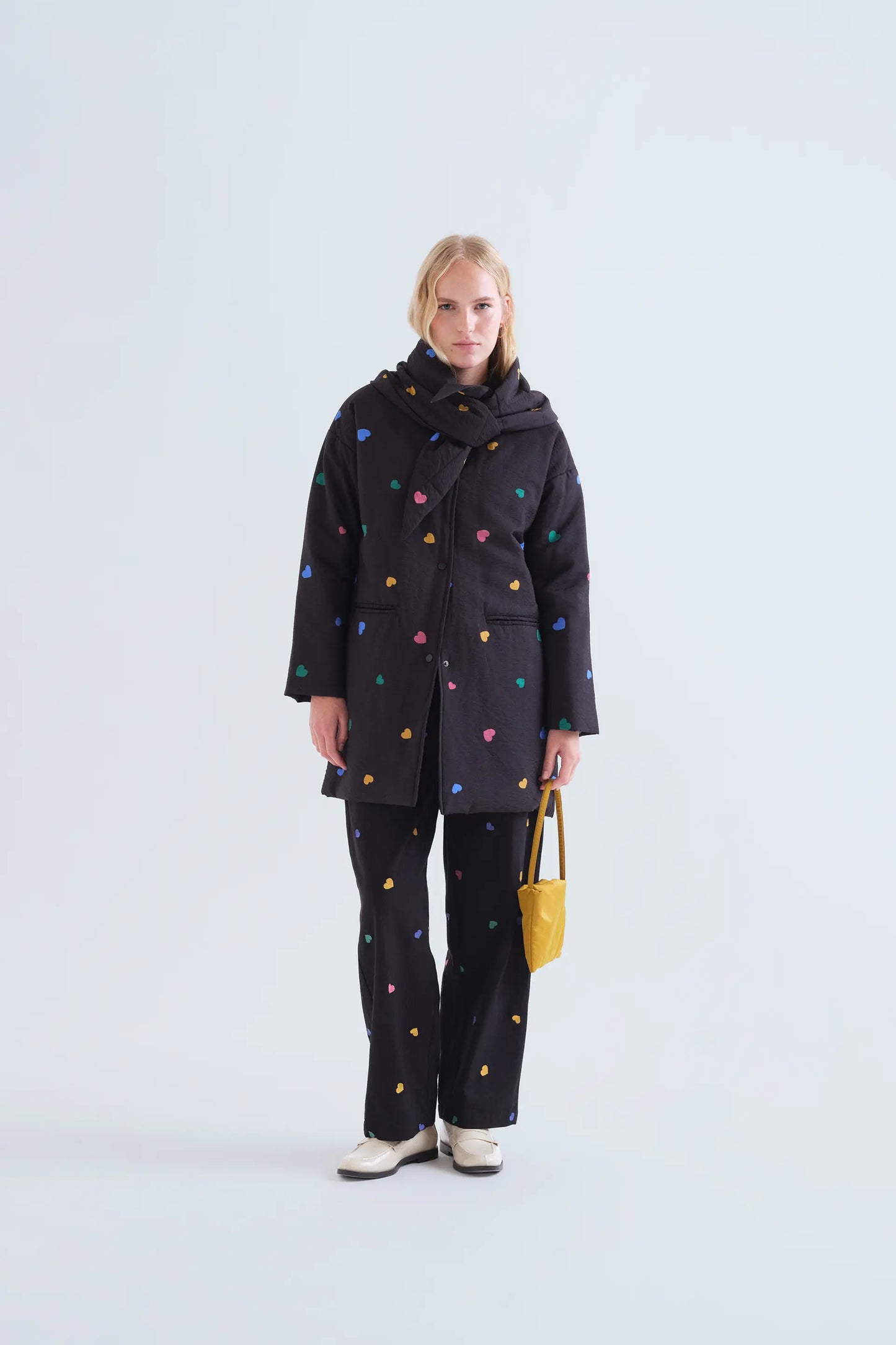 Abrigo acolchado con estampado Candy
