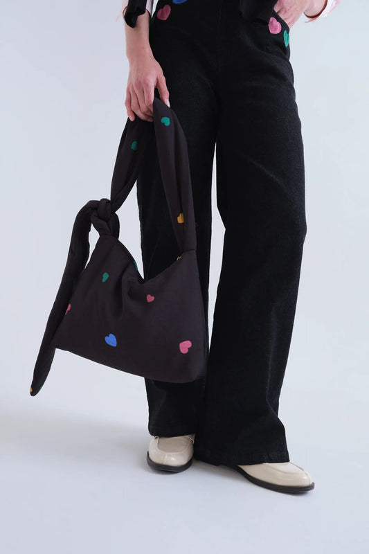 Candy print shoulder bag