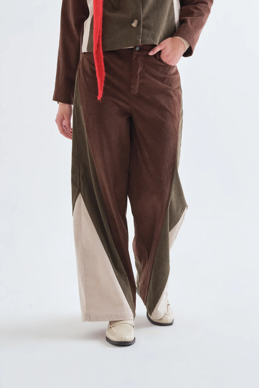 Pantalón de pana multicolor