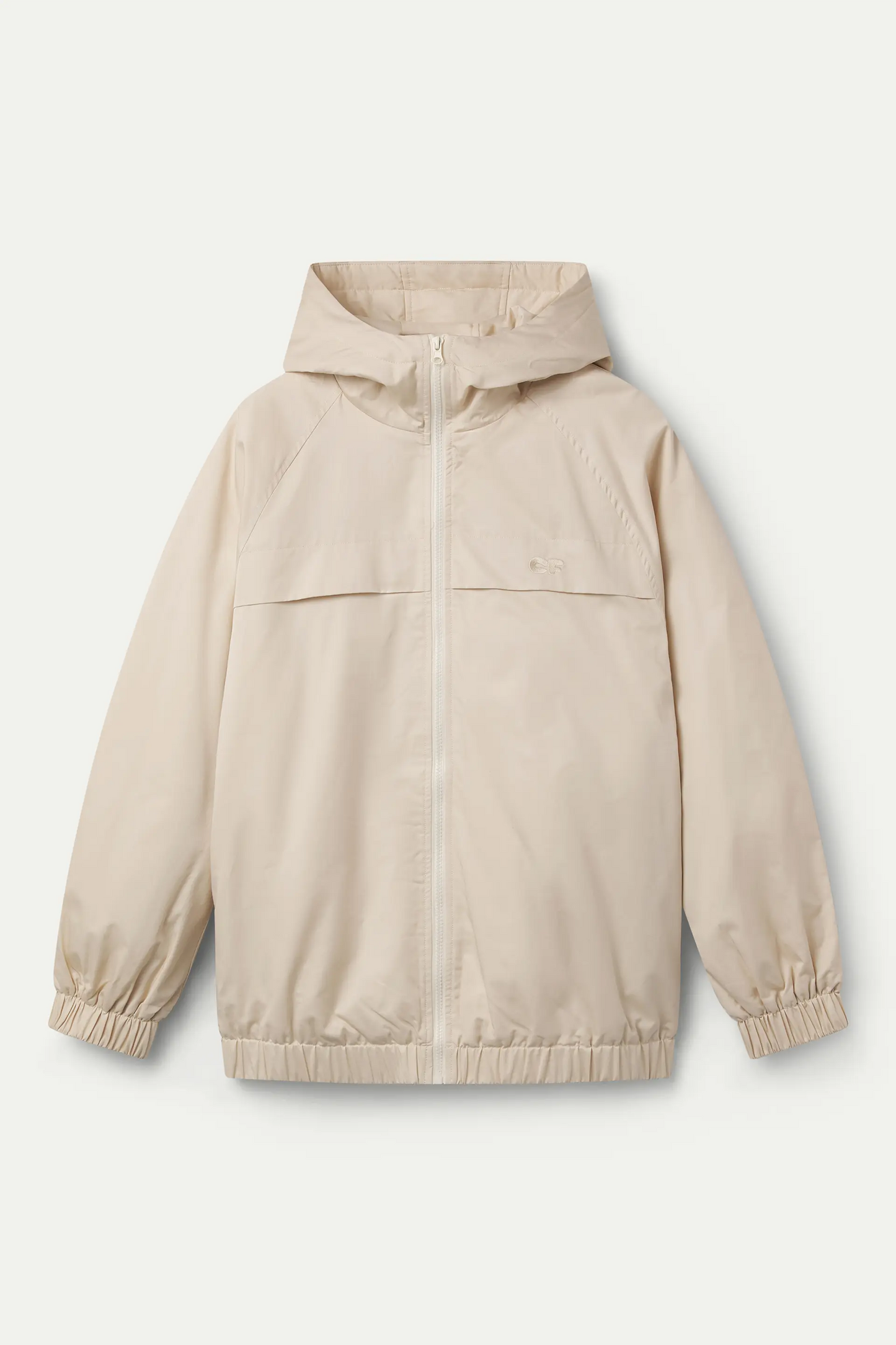 Chaqueta 100% algodón blanco crudo "CF"