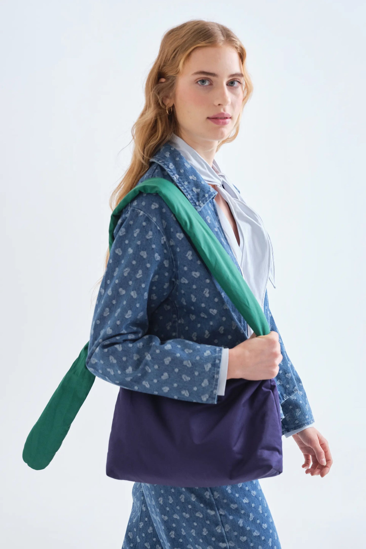Bolso de hombro multicolor azul marino