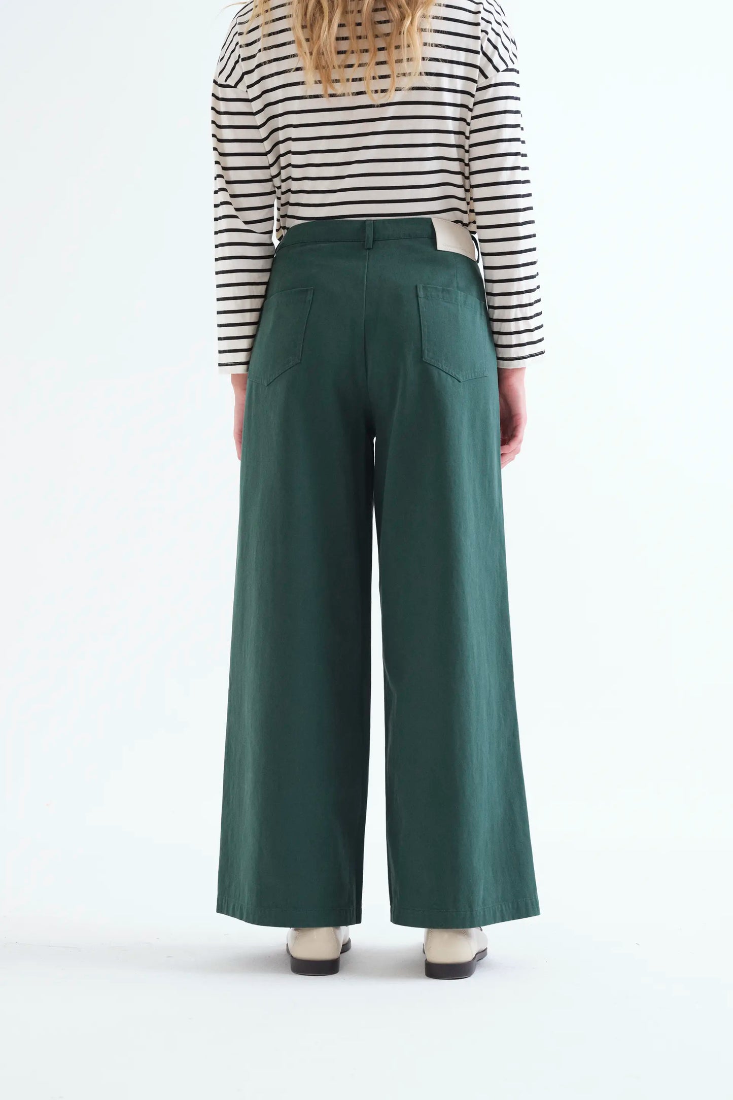 Pantalón vaquero 100% algodón verde petróleo