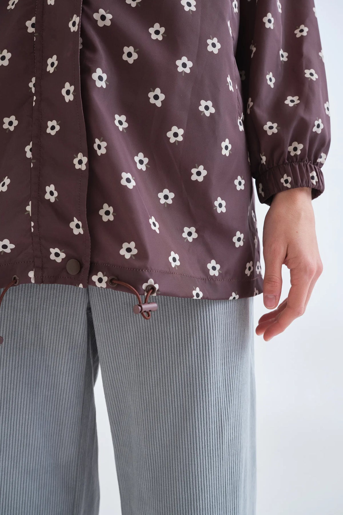 Santini printed hooded jacket