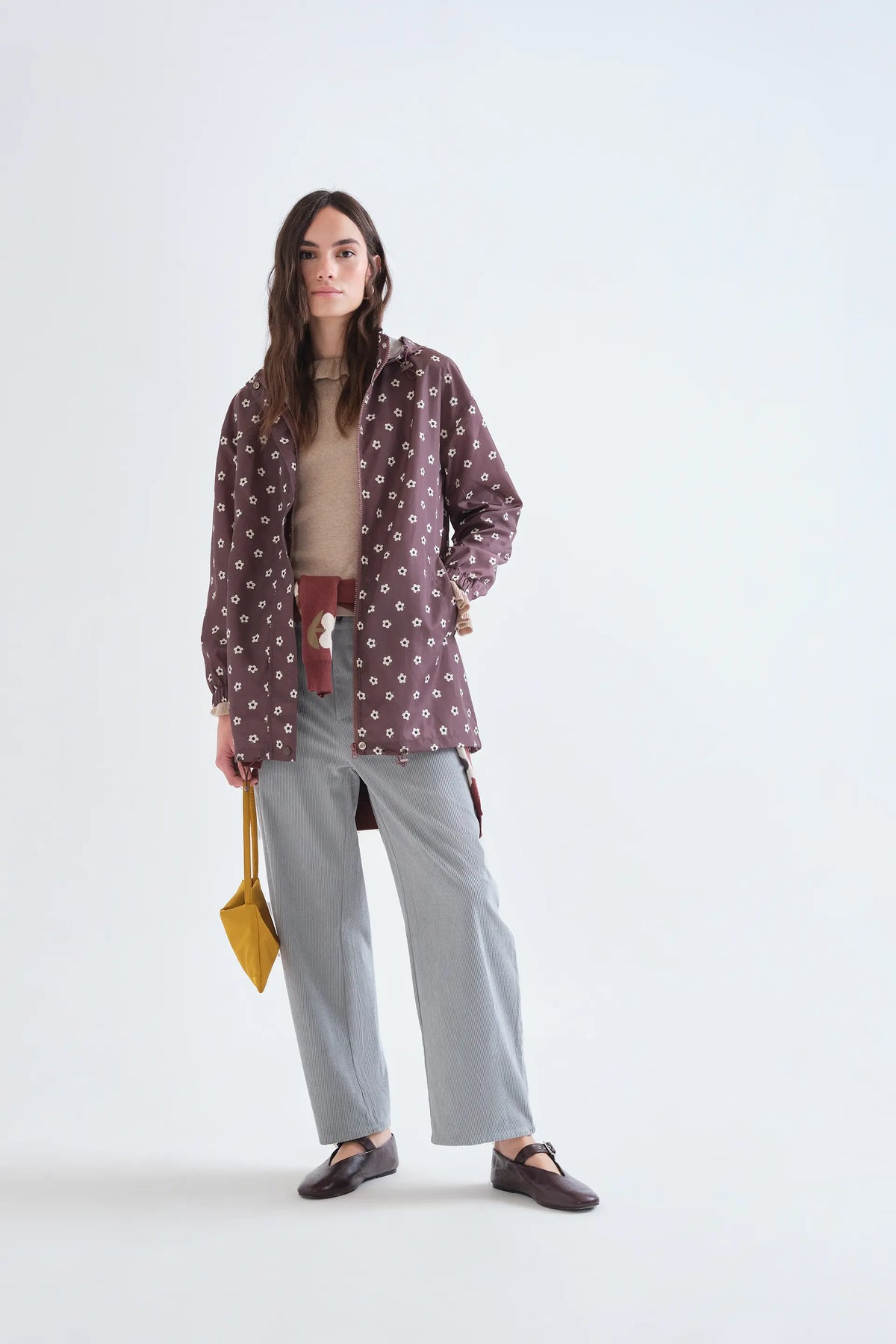 Santini printed hooded jacket