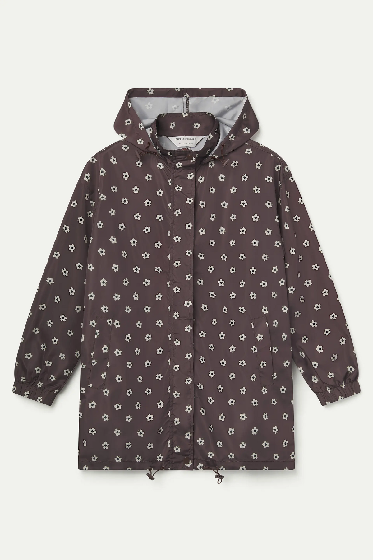 Santini printed hooded jacket