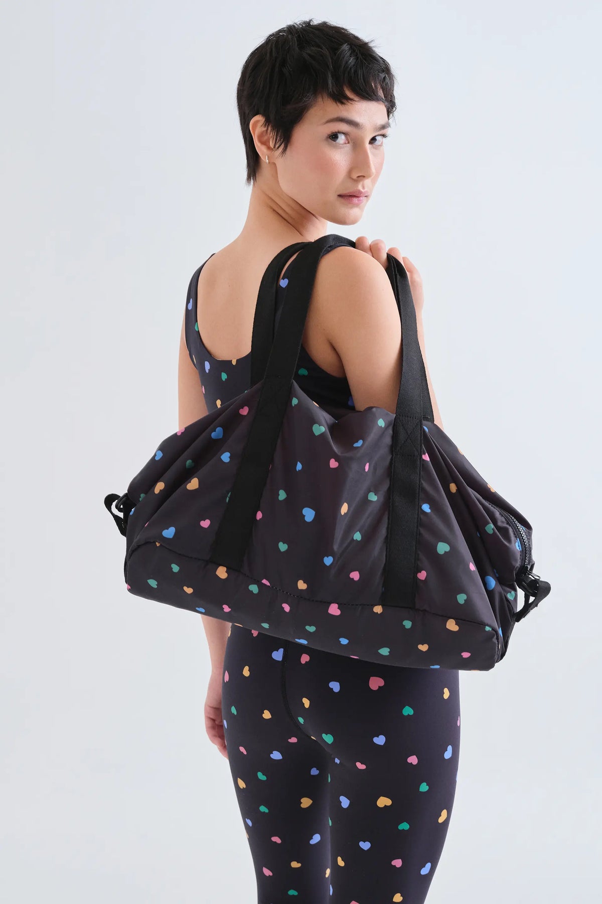 Candy print sports bag