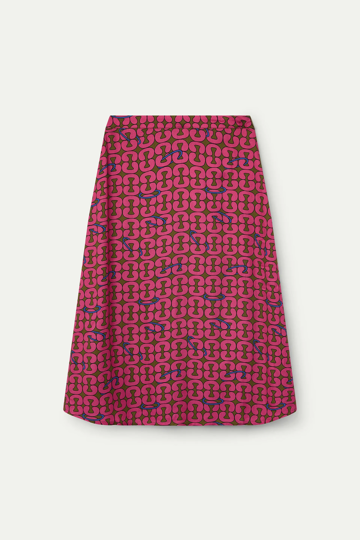 Catena print midi skirt