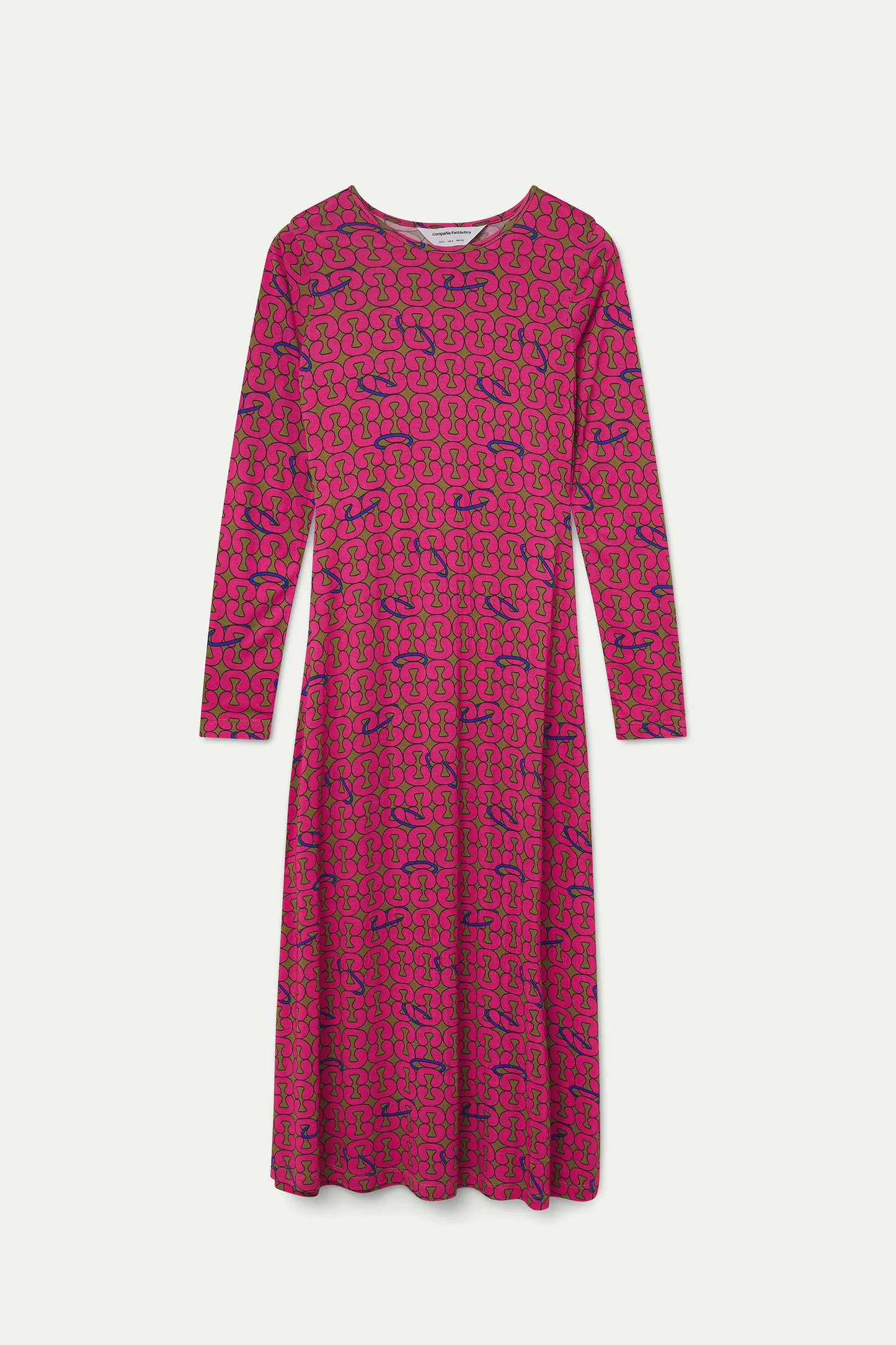 Catena print midi dress