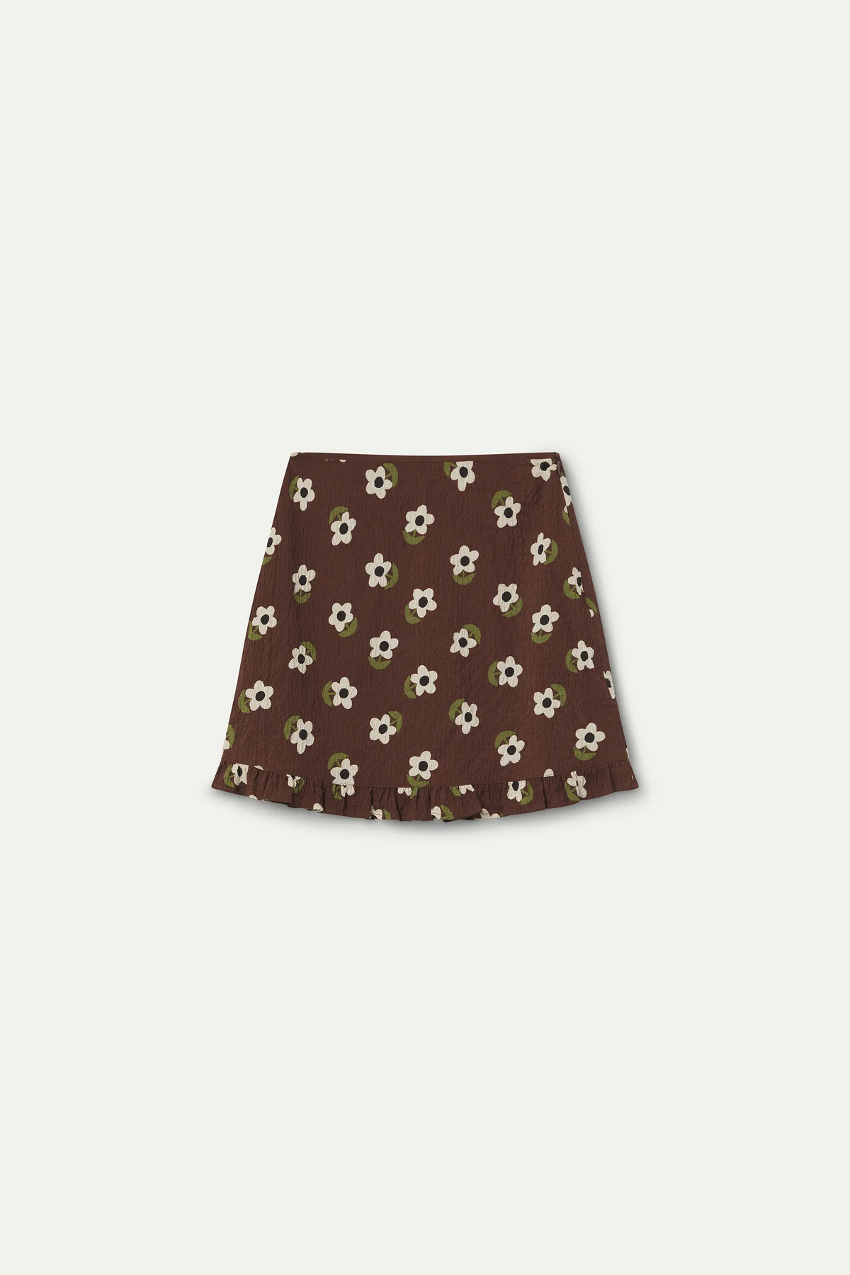 Falda corta con estampado Santini