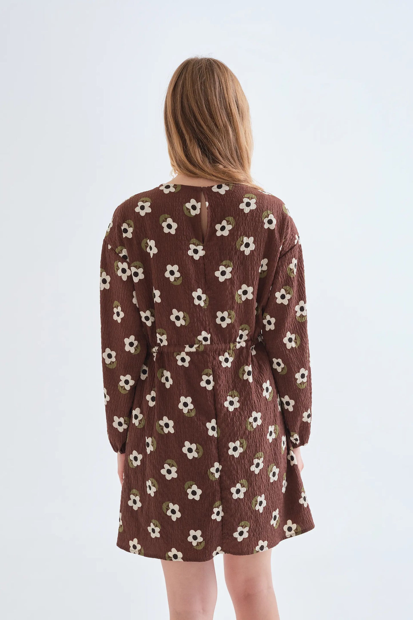 Vestido corto con estampado Santini