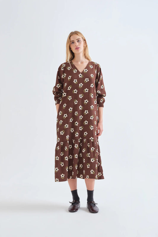 Vestido midi con estampado Santini