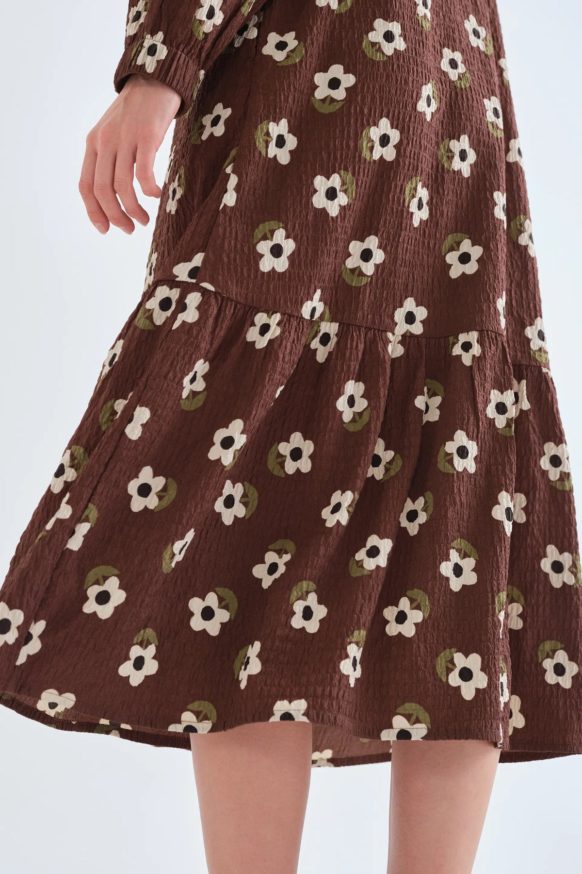 Vestido midi con estampado Santini