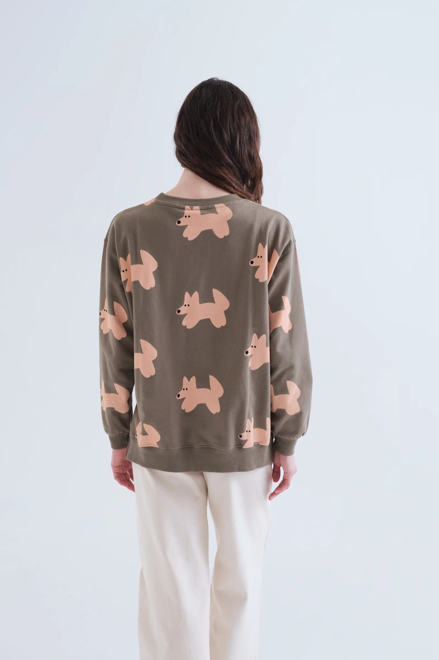 Sudadera 100% algodón con estampado Volpe