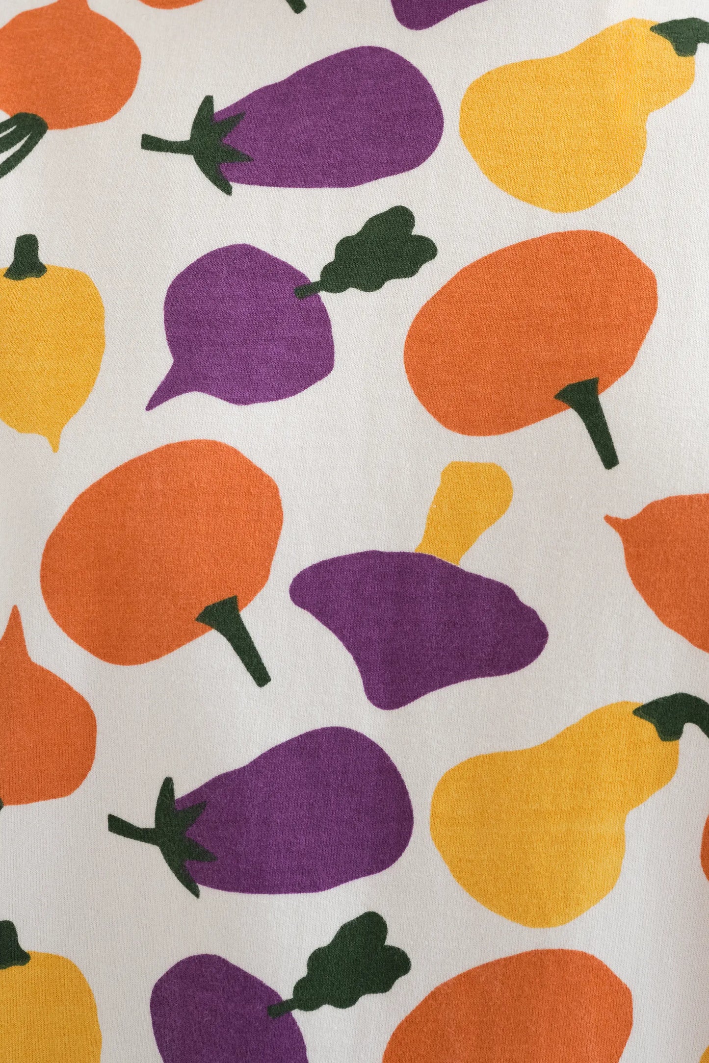 Sudadera 100% algodón con estampado de verduras
