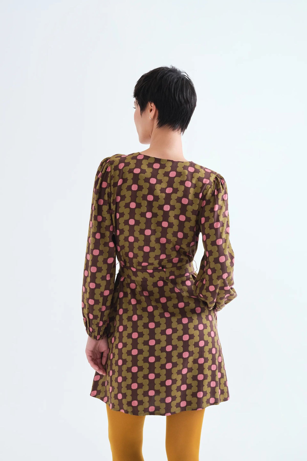 Vestido corto con estampado Aberdeen